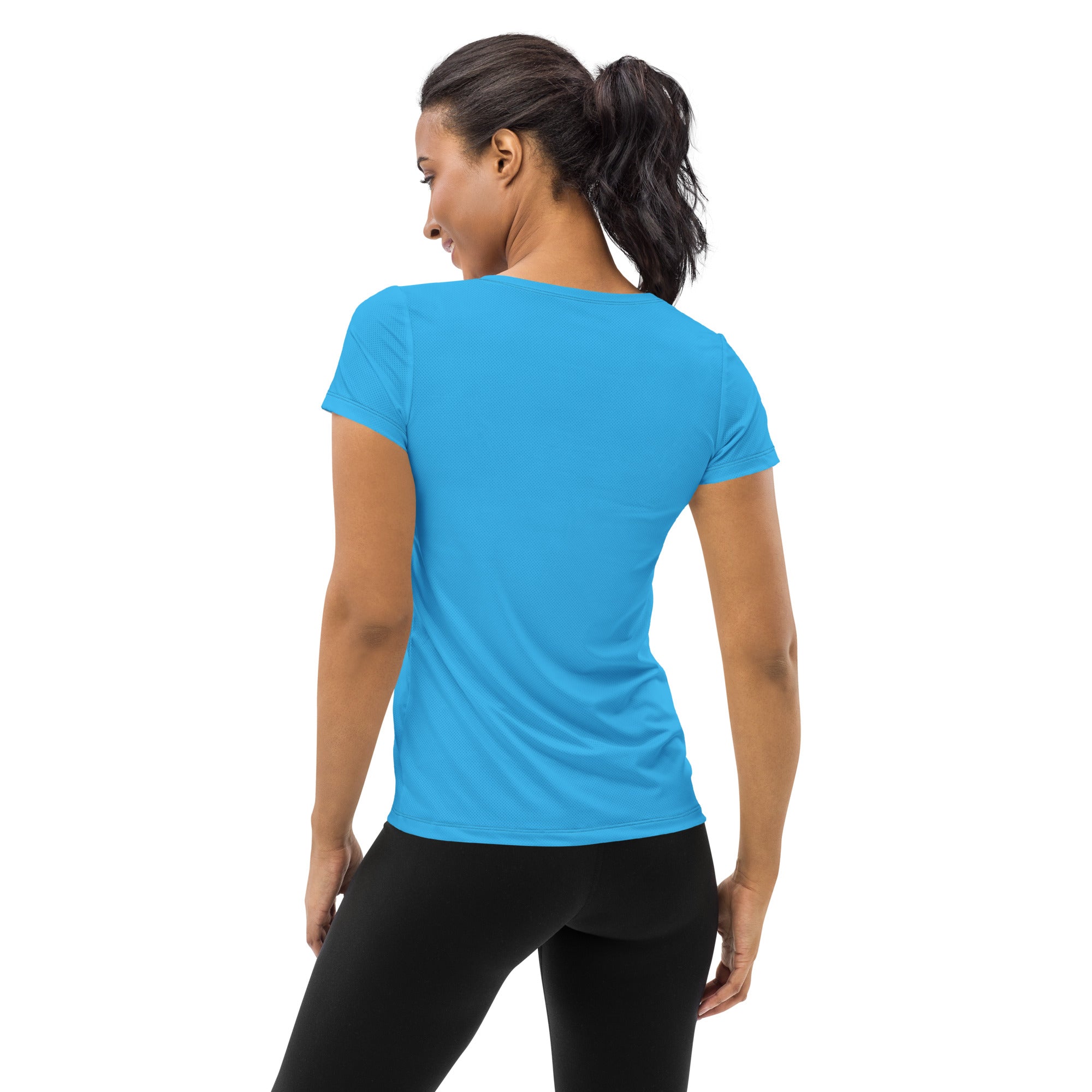 She Rebel Caribbean Blue Athletic Tee