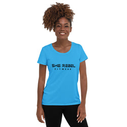 She Rebel Caribbean Blue Athletic Tee