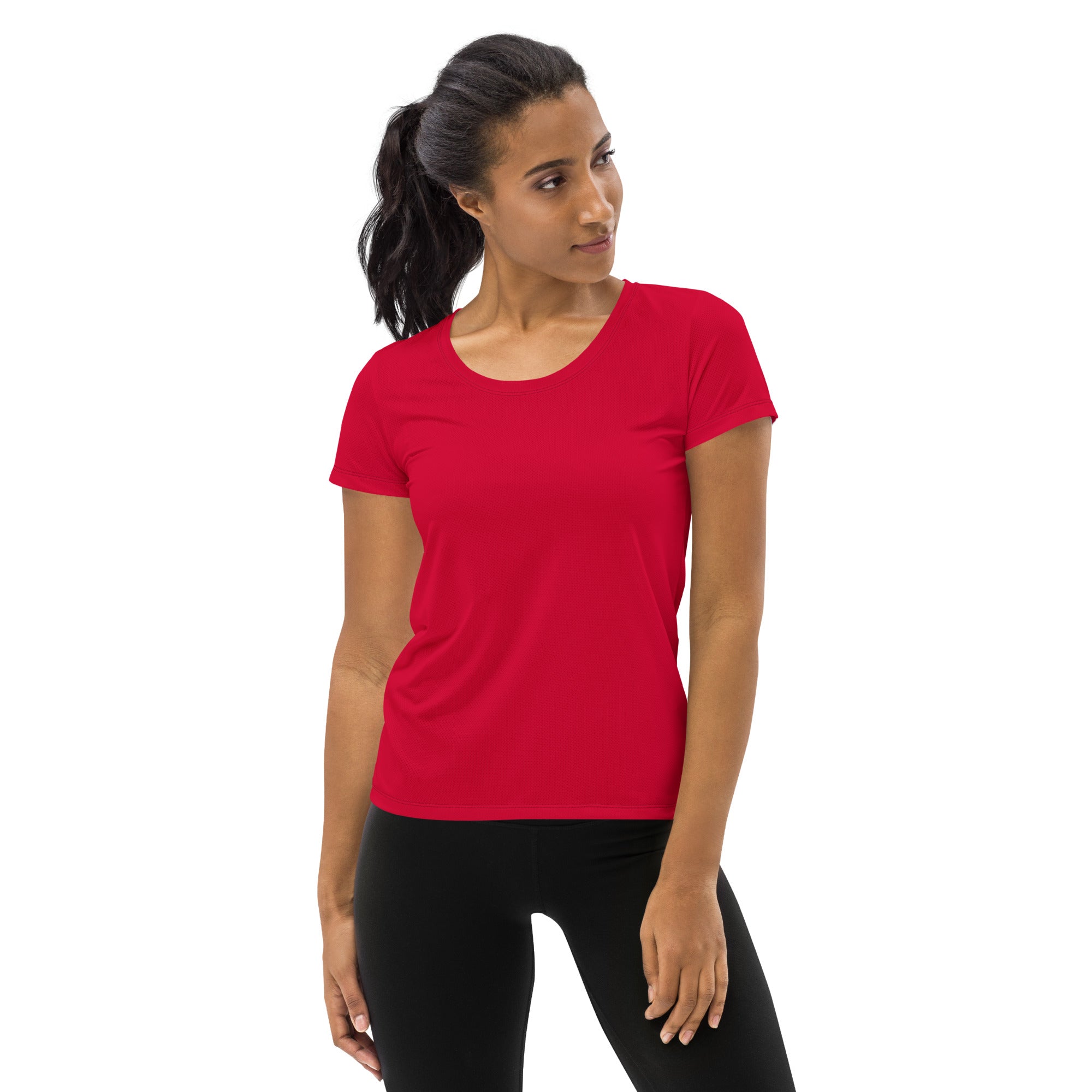 Bold Red Athletic Tee