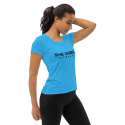 She Rebel Caribbean Blue Athletic Tee