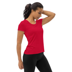 Bold Red Athletic Tee