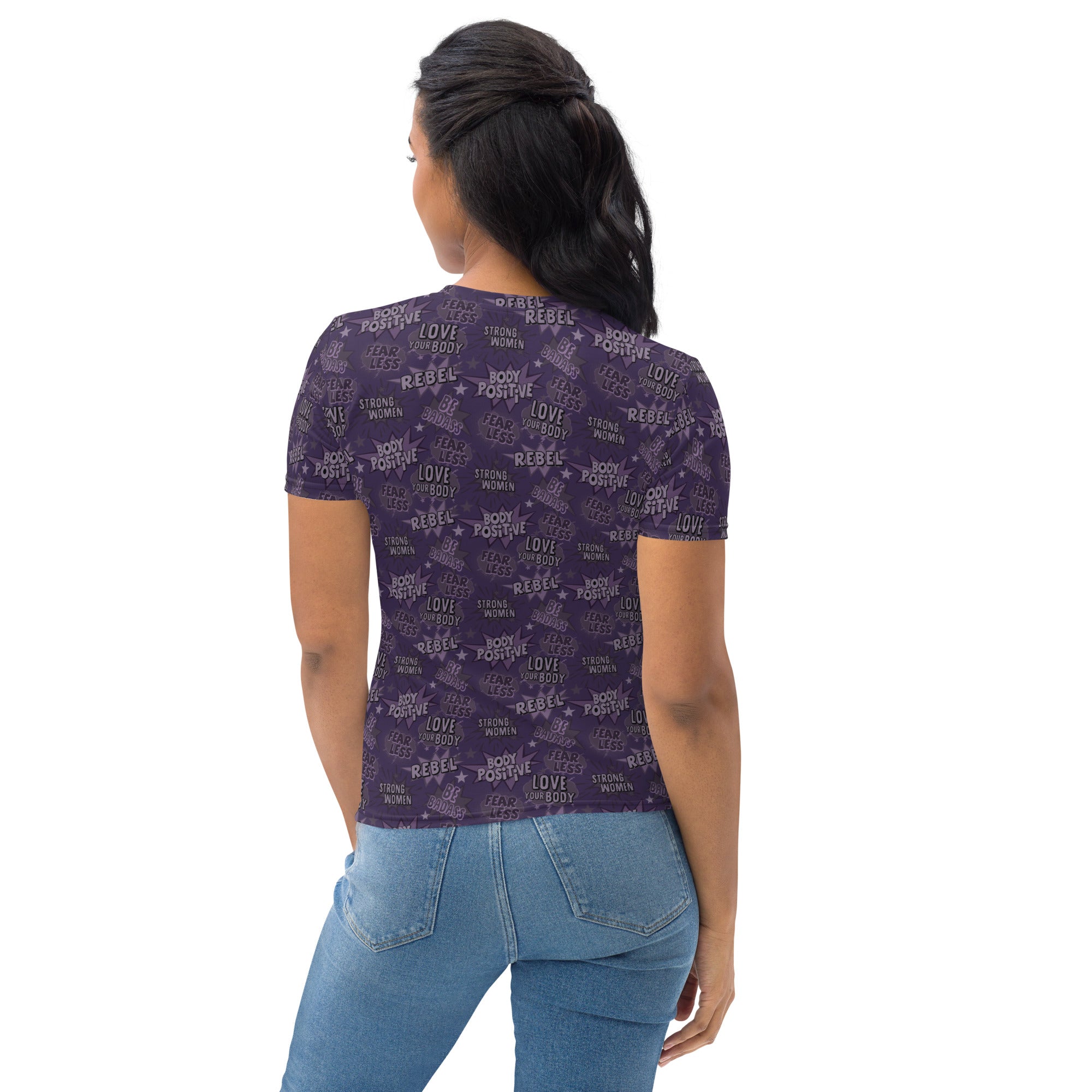 Empower Graphic Tee in Deep Purple