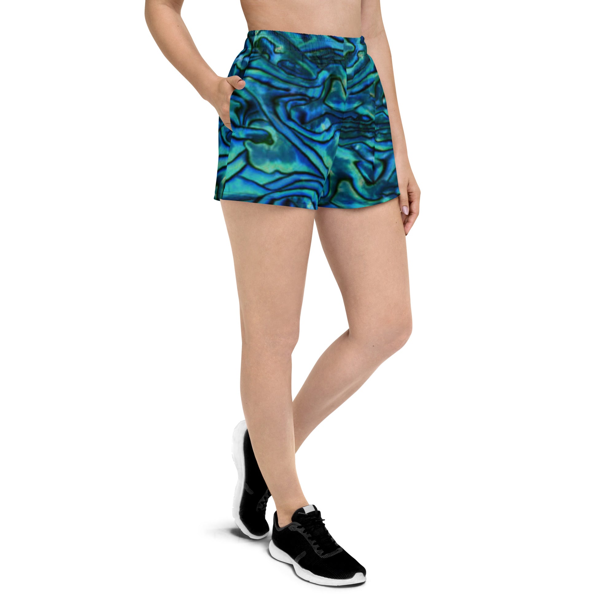 Sea Swirl Recycled Athletic Shorts