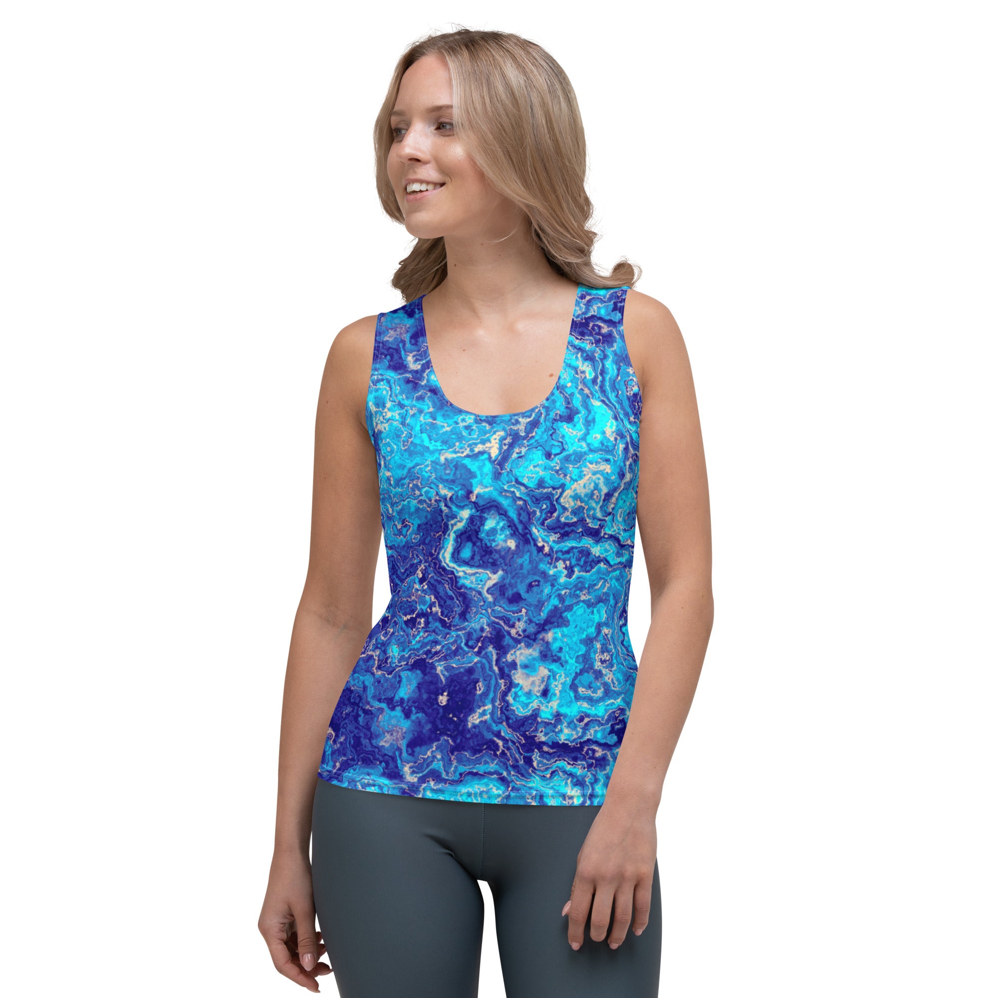 Brilliant Blue Agate Tank Top