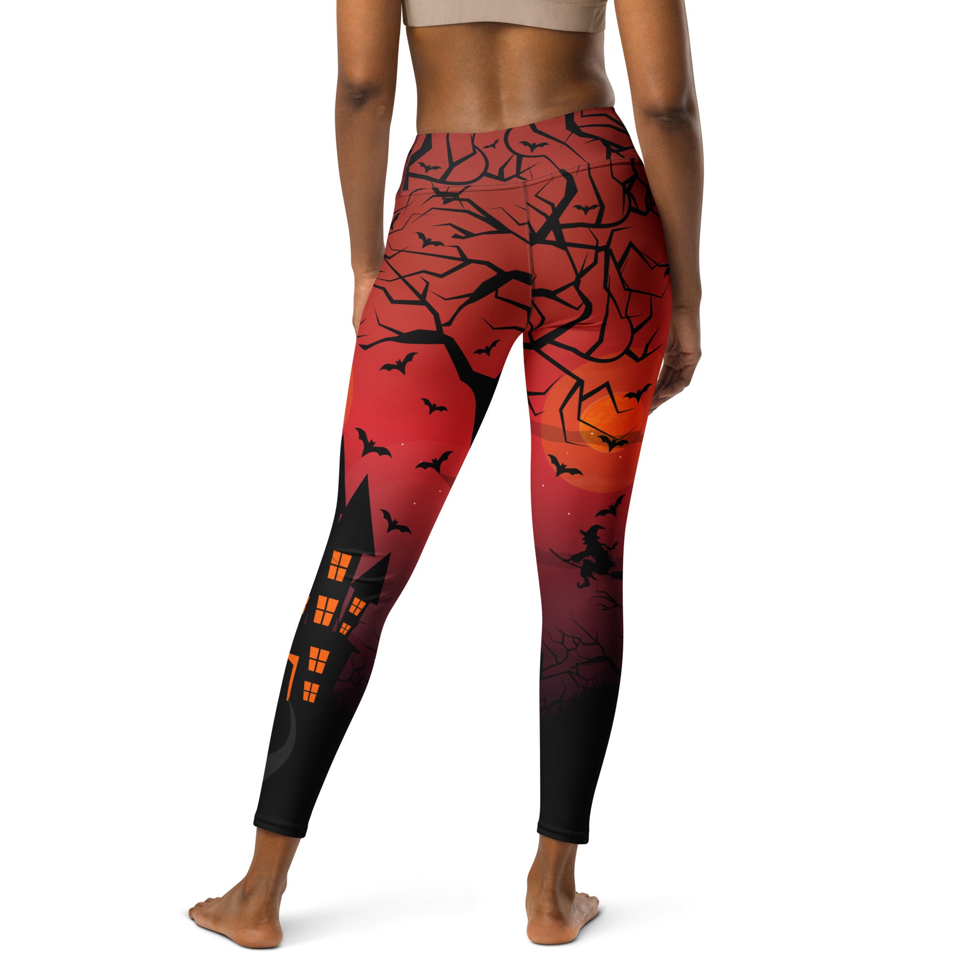 Haunted House Yoga Leggings