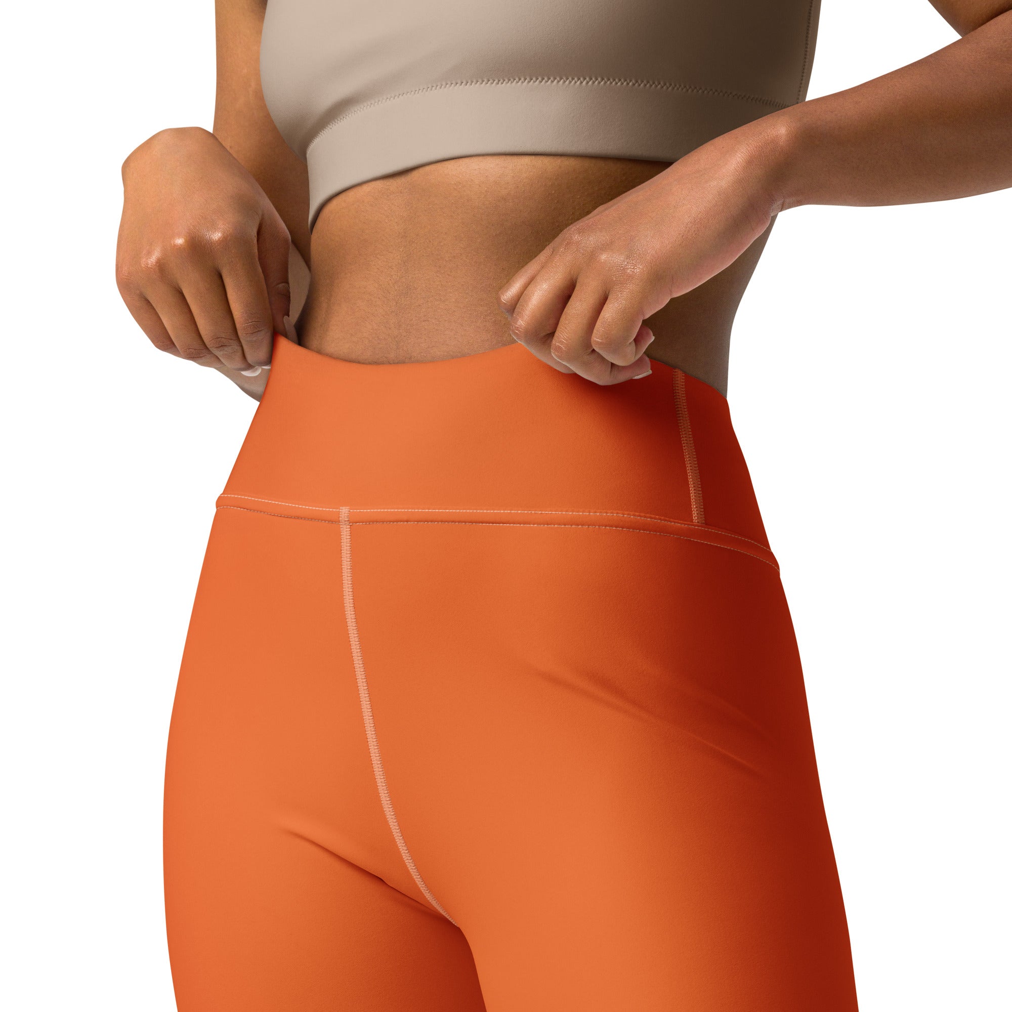 SHE REBEL - Burnt Orange Yoga Leggings