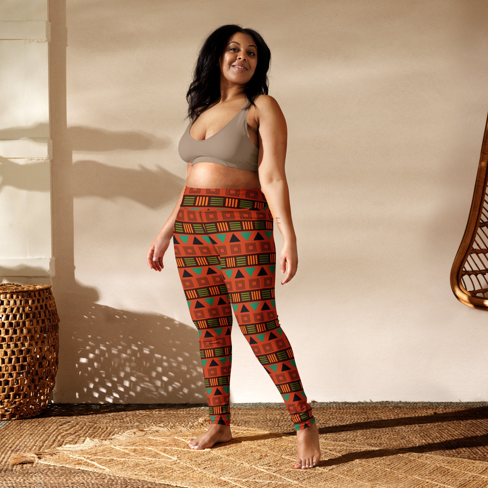 SHE REBEL - African Tribal Print Yoga Leggings