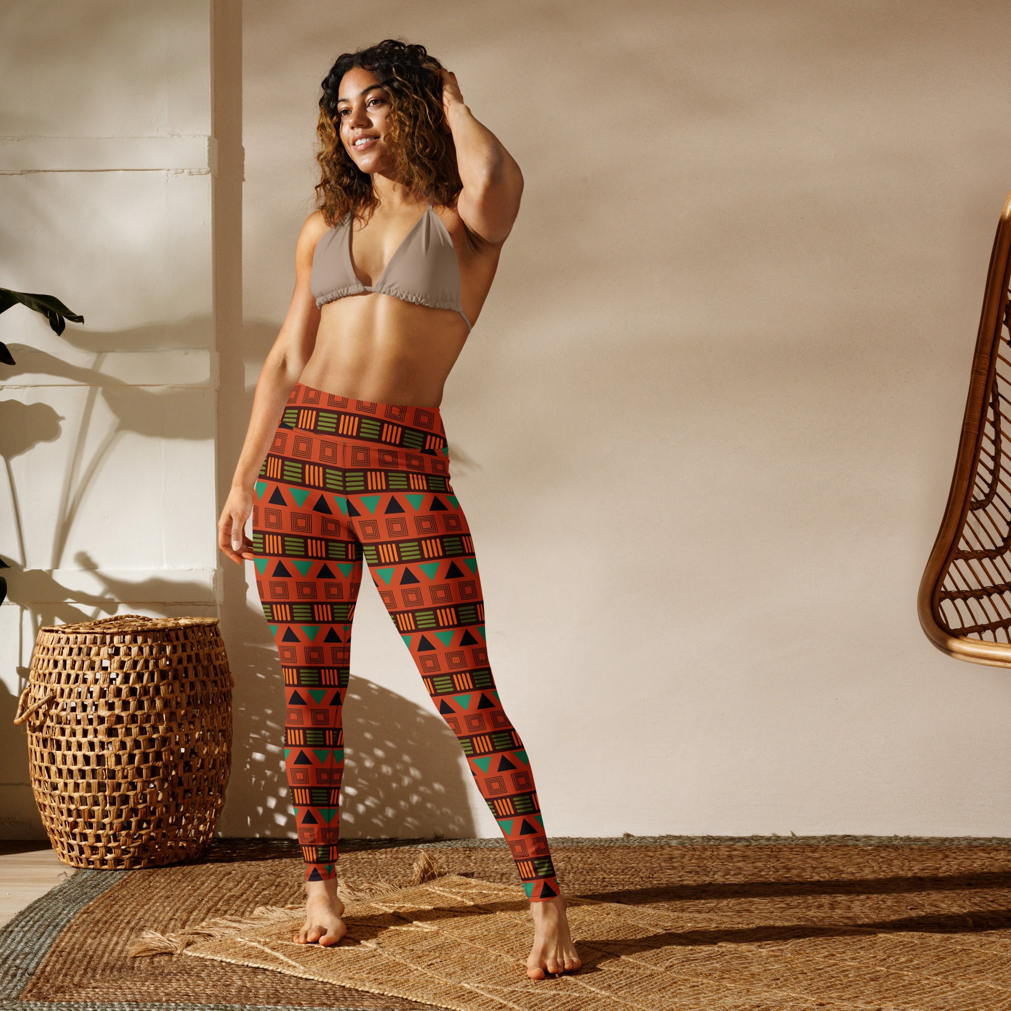 SHE REBEL - African Tribal Print Yoga Leggings