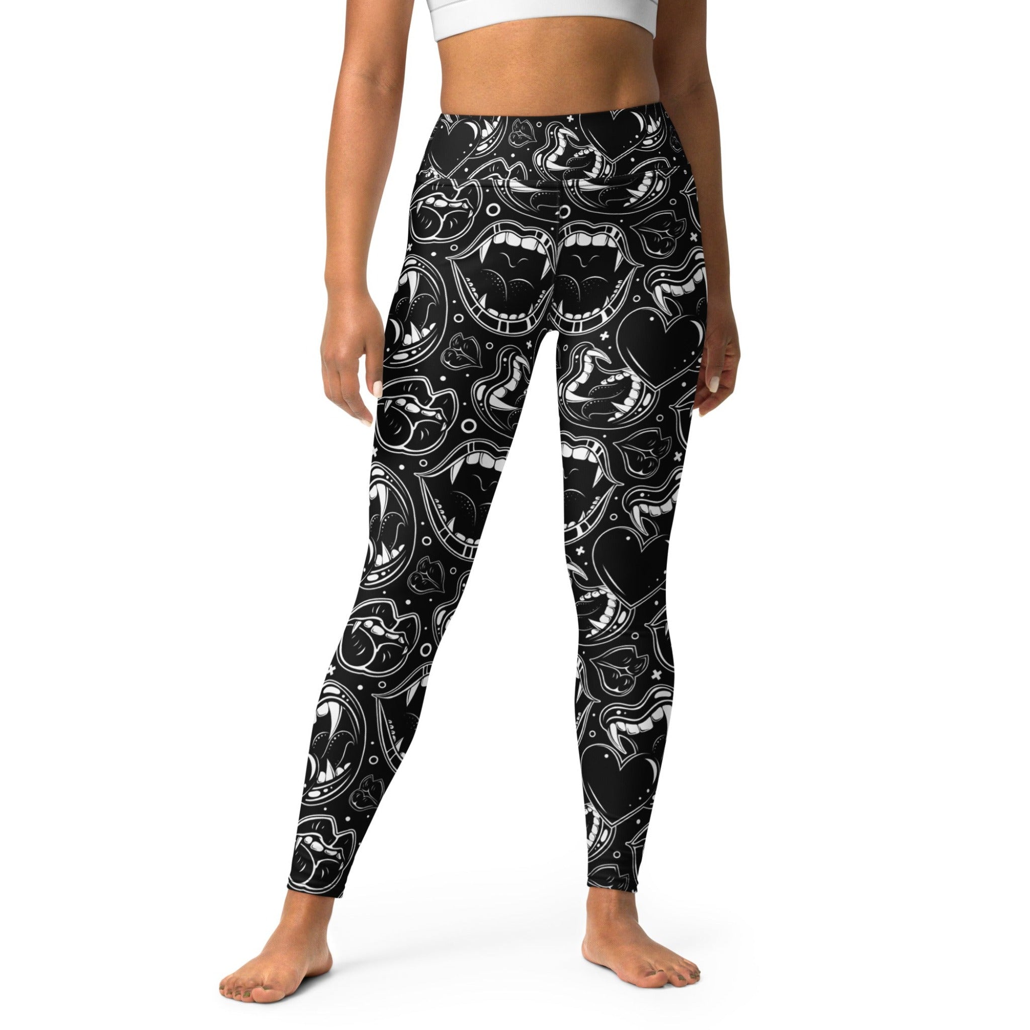 Love Bites Anti-Valentine Yoga Leggings