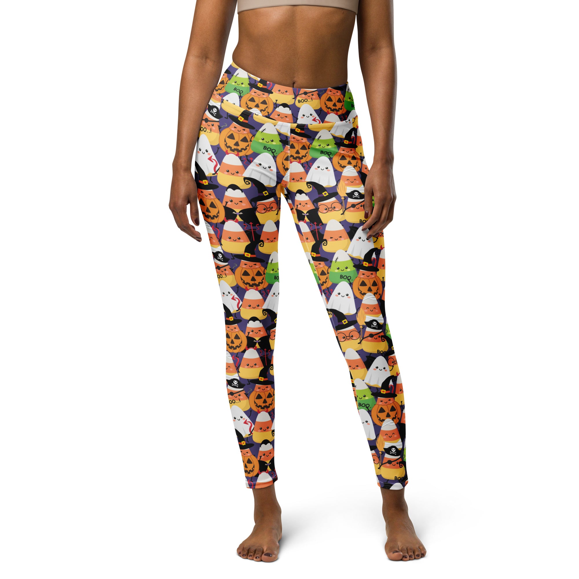 Halloween Candy Corn Leggings