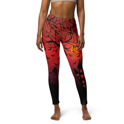 Haunted House Yoga Leggings