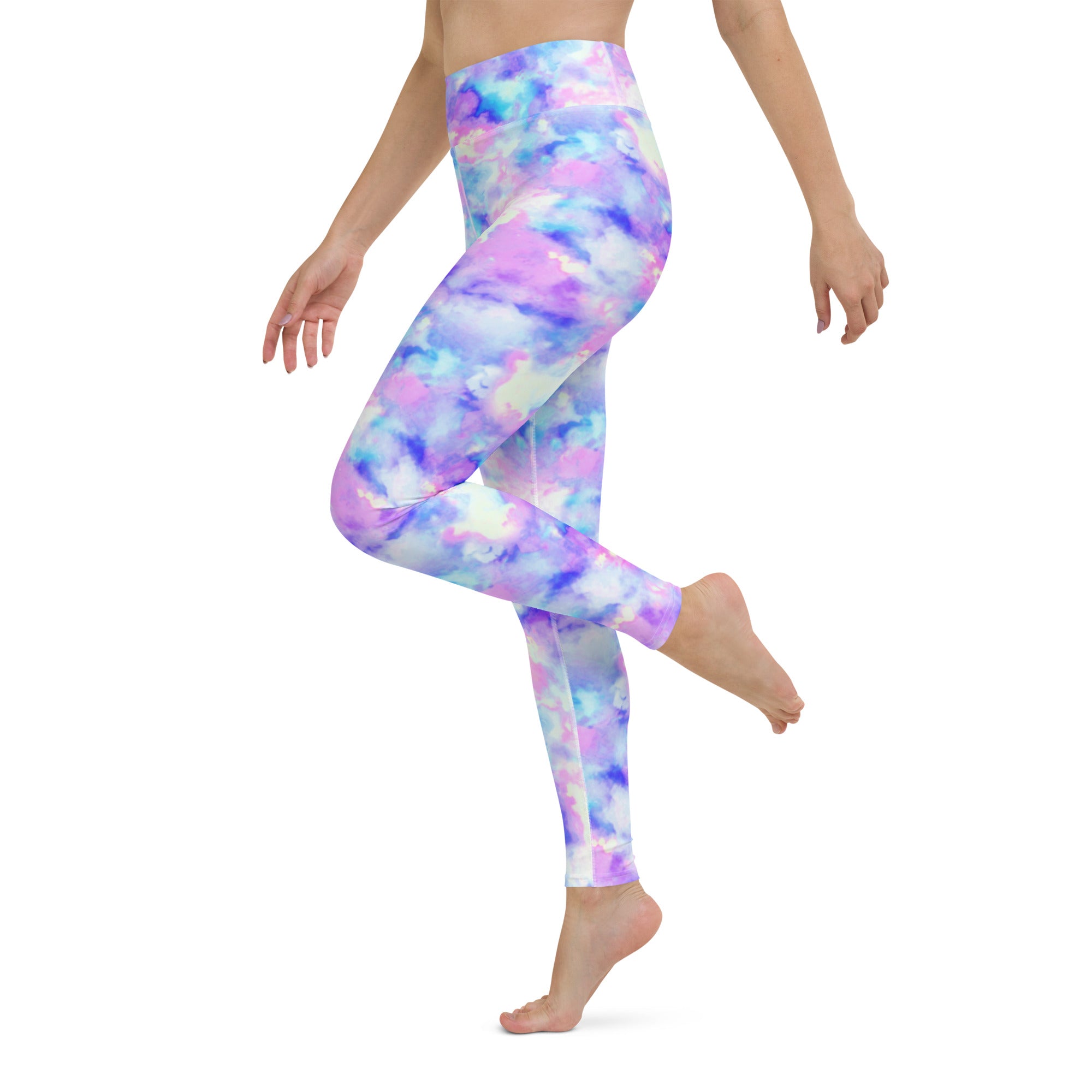 SHE REBEL - Watercolor Tie Dye Yoga Leggings