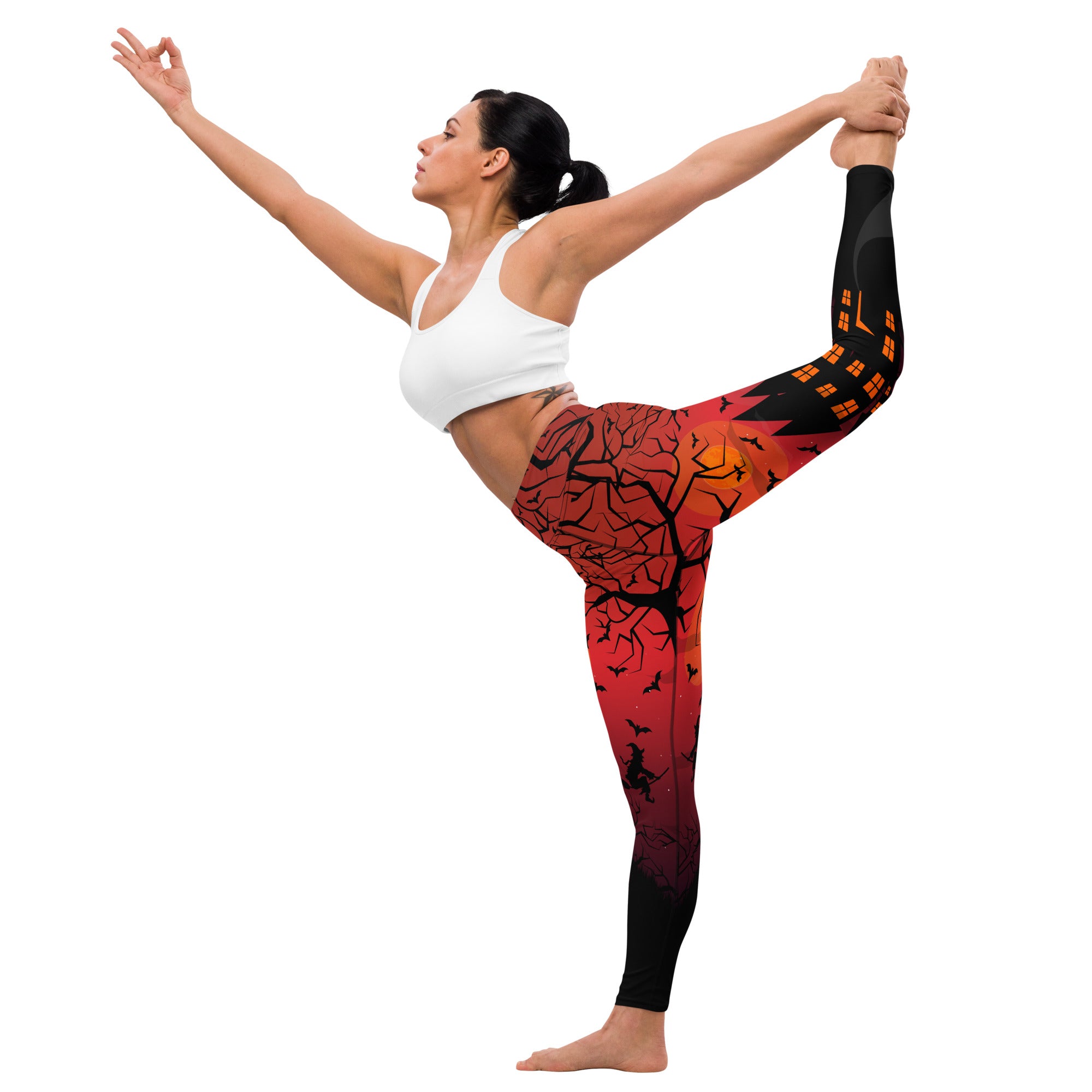 Haunted House Yoga Leggings