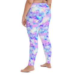 SHE REBEL - Watercolor Tie Dye Yoga Leggings