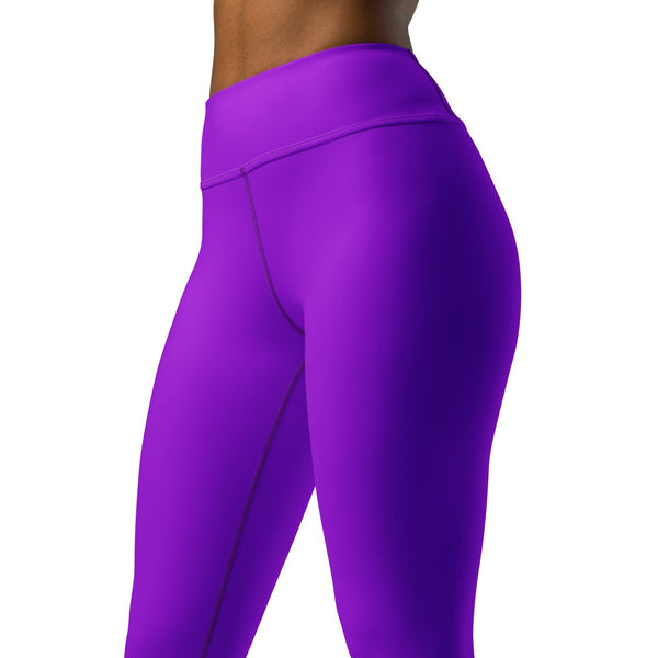 SHE REBEL - Neon Purple Yoga Leggings