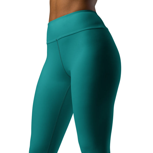 SHE REBEL - Teal Yoga Leggings