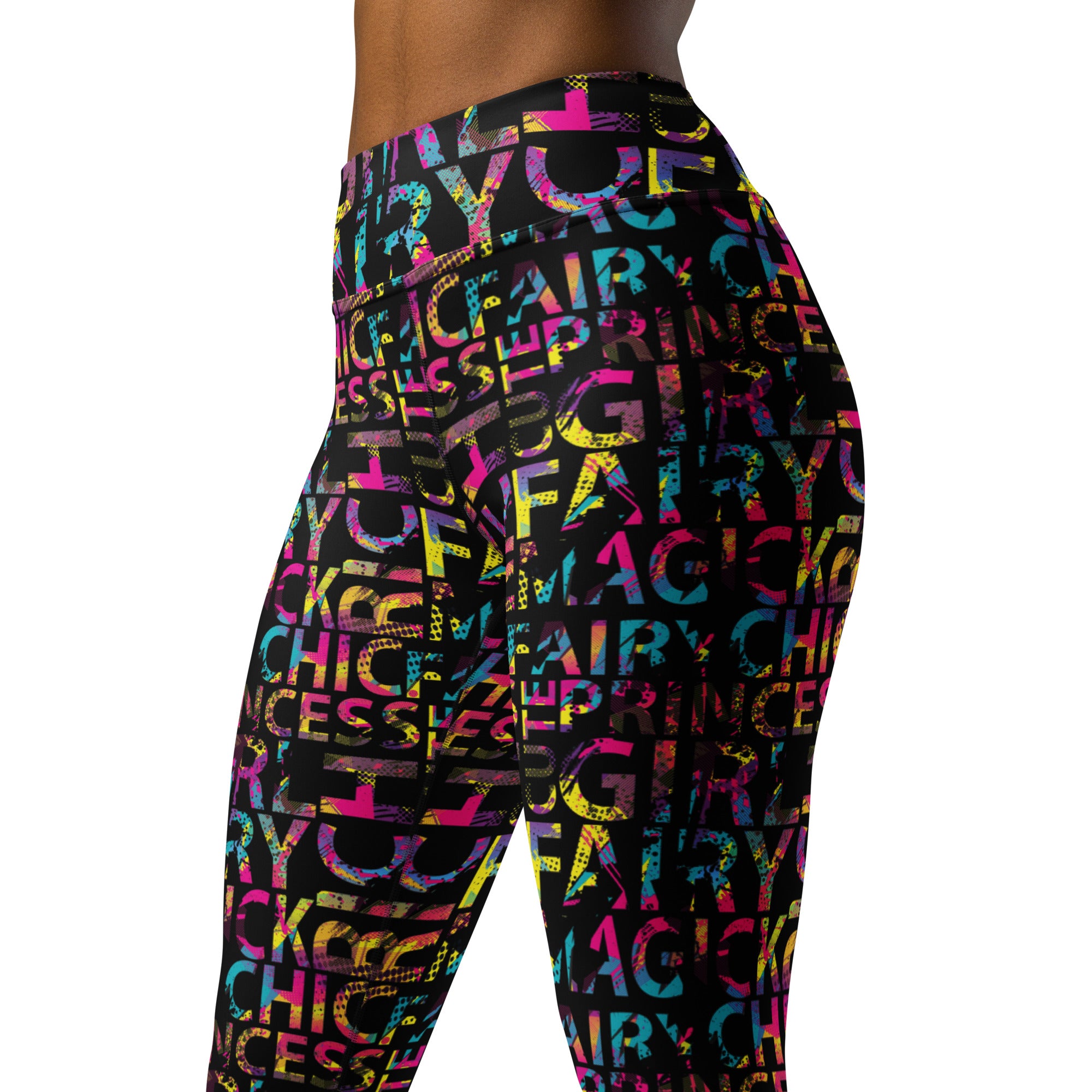 Chic Fairy Princess Graphic Leggings