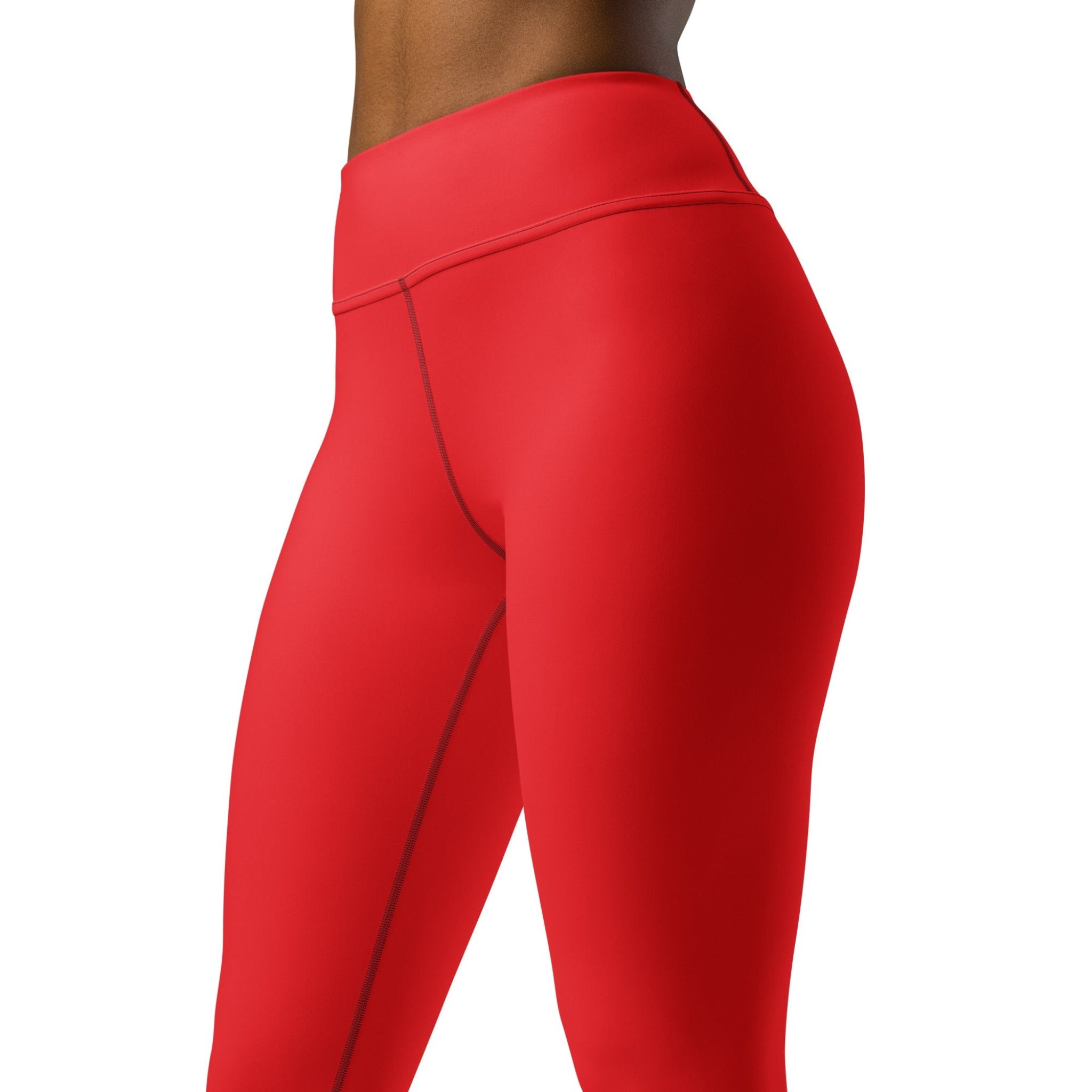 Red yoga tights on sale