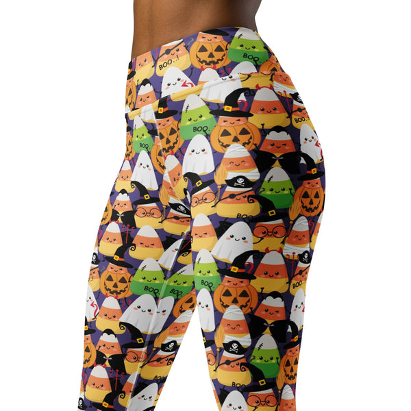 Halloween Candy Corn Leggings