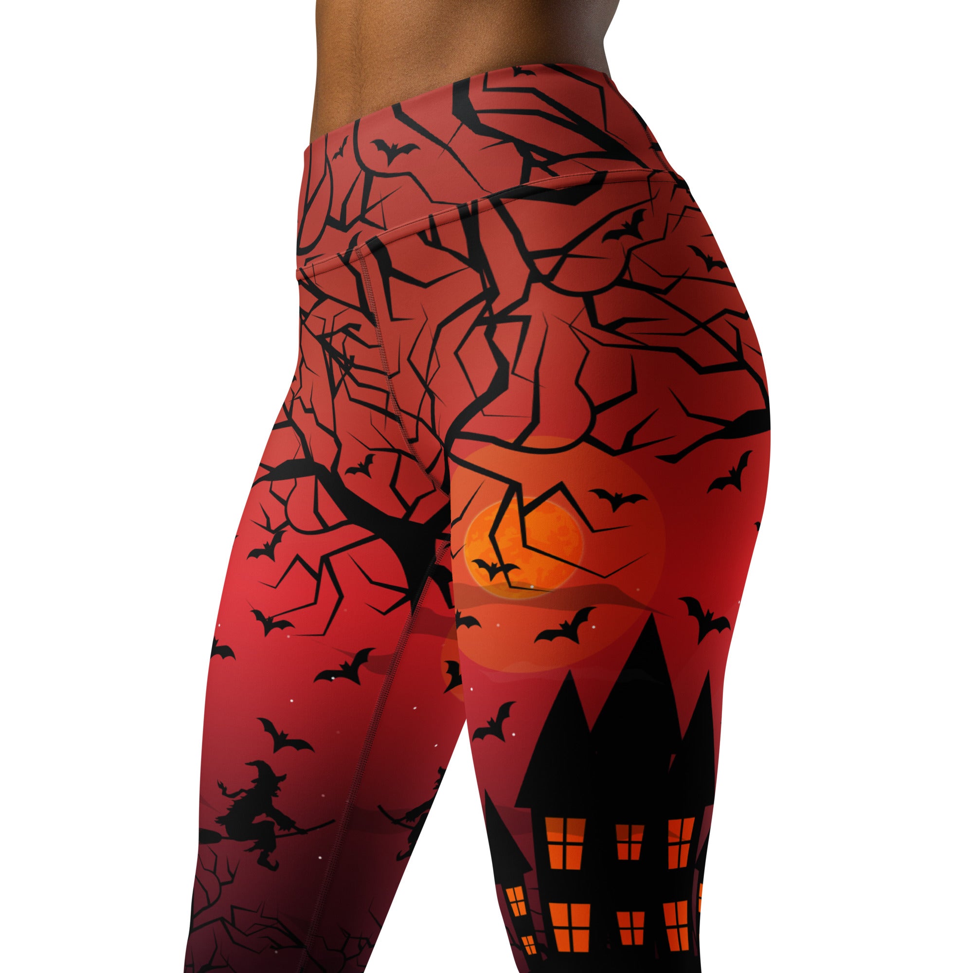 Haunted House Yoga Leggings