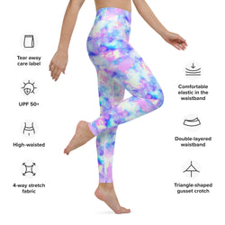 SHE REBEL - Watercolor Tie Dye Yoga Leggings