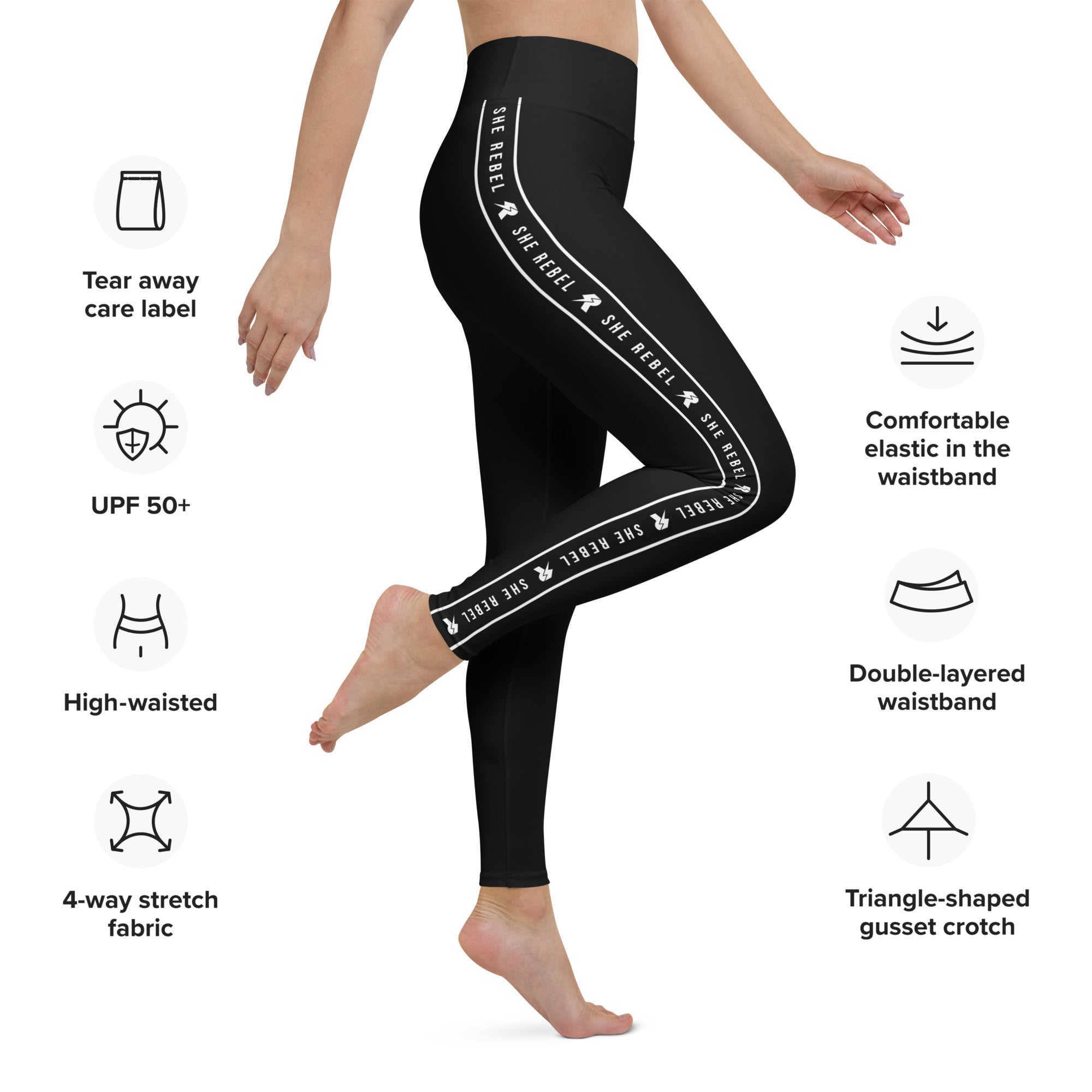 SHE REBEL - Minimalist Yoga Leggings