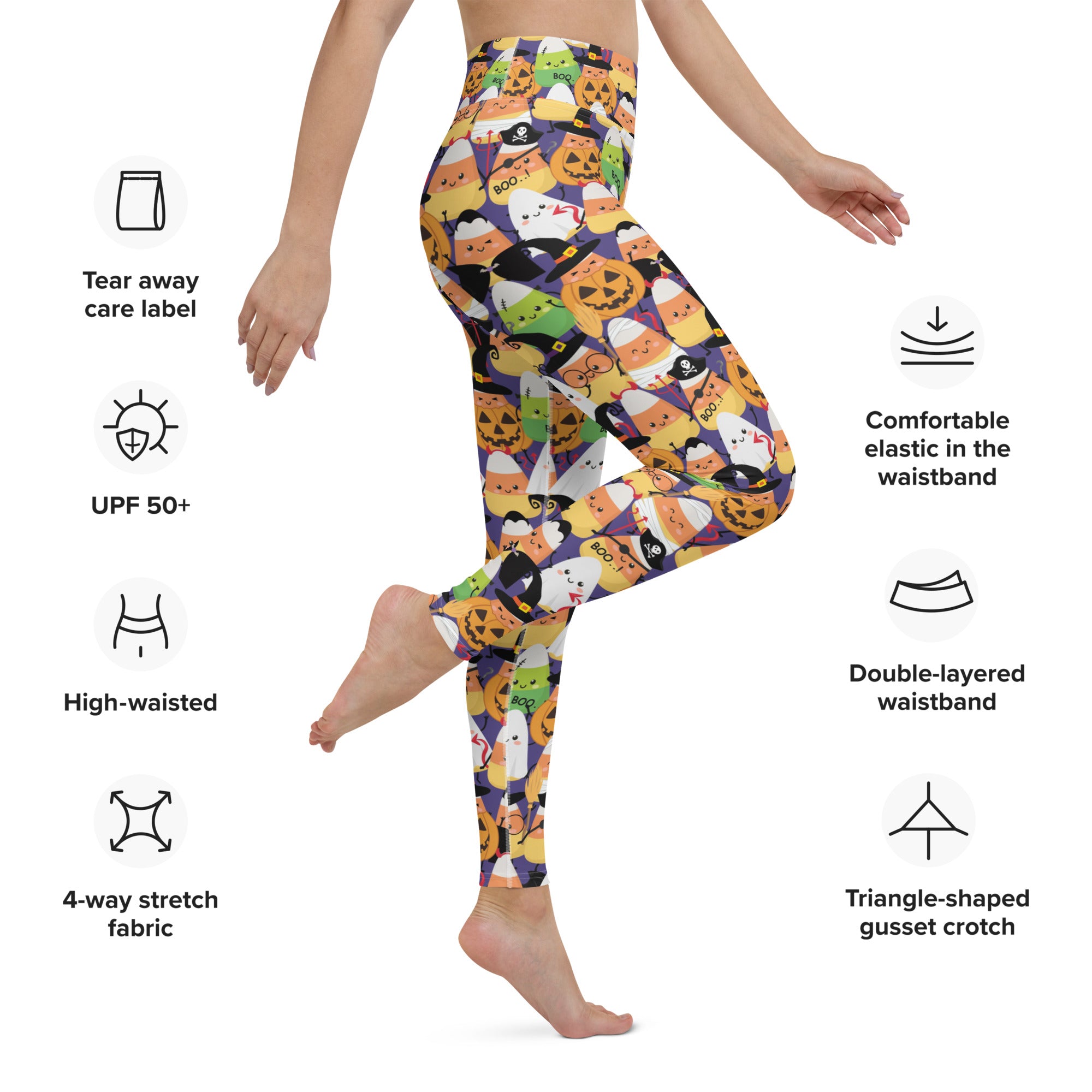 Halloween Candy Corn Leggings