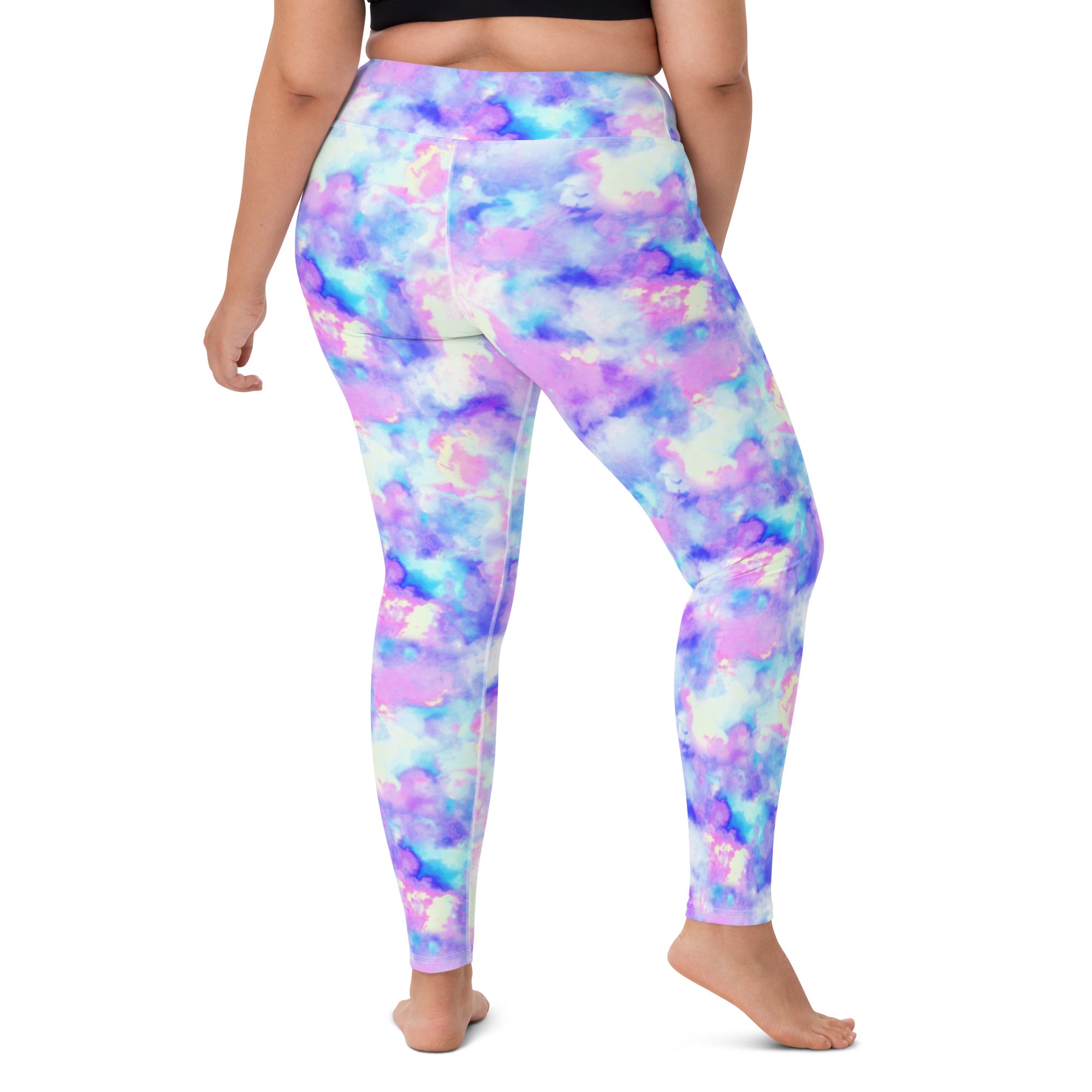 SHE REBEL - Watercolor Tie Dye Yoga Leggings