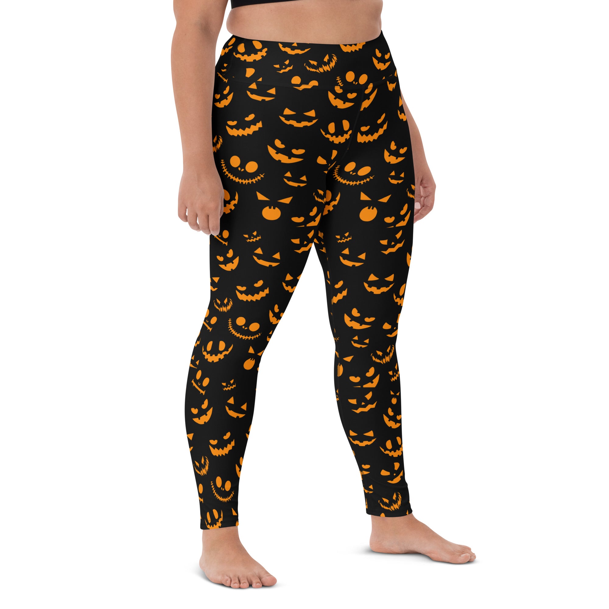 Menacing Pumpkin Yoga Leggings