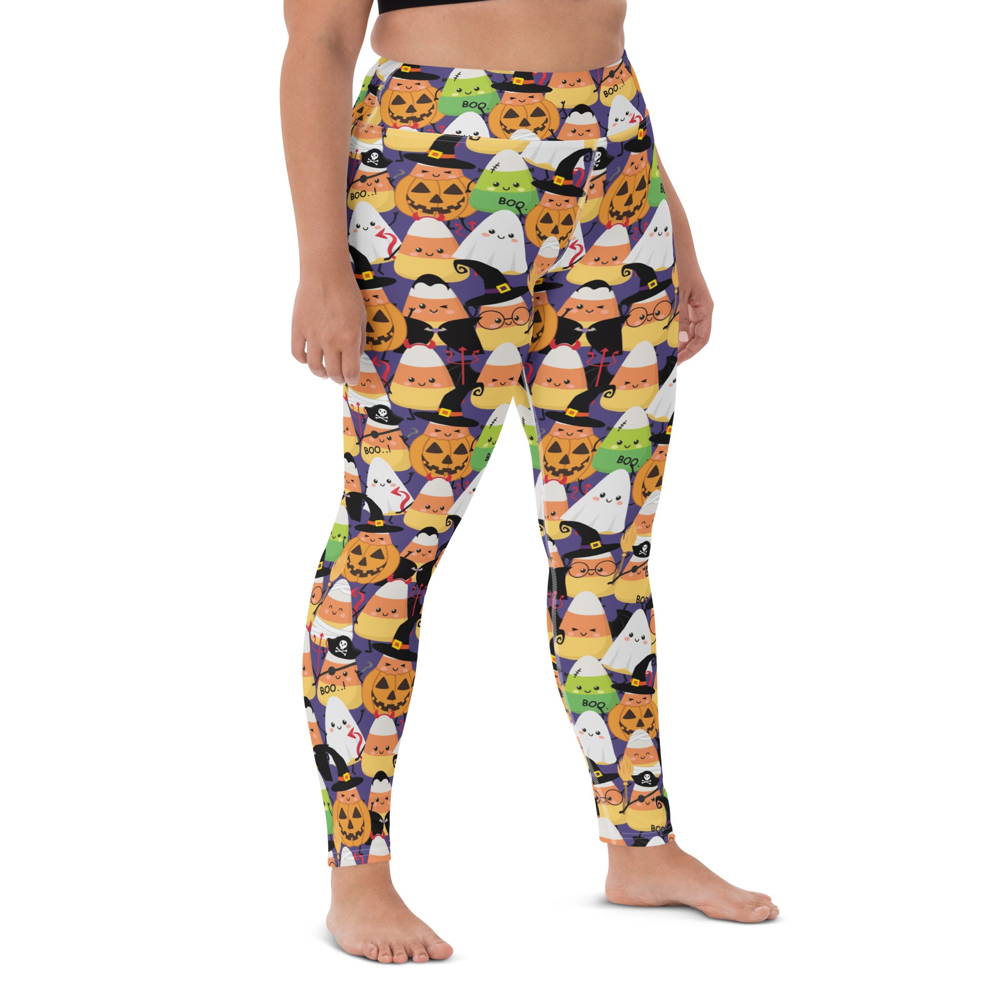 Halloween Candy Corn Leggings