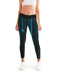 GREY COCO FASHION - Blue Matrix Style Leggings