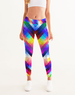 Multicolor Colorblock Yoga Fitness Pants