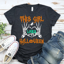 This Girls Loves Halloween Tee