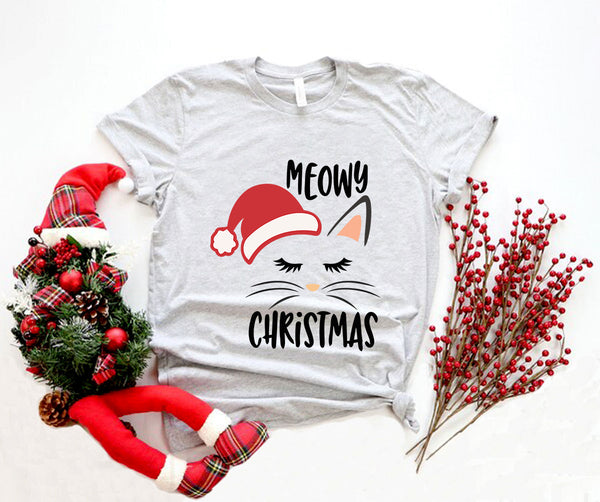 Meowy Christmas Tee