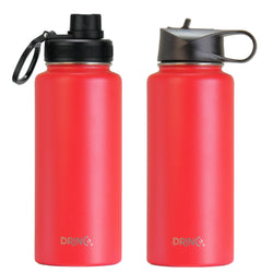 DRINCO® 32oz Stainless Steel Water Bottle - Barn Red