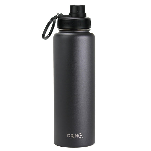 DRINCO® 40oz Stainless Steel Sport Water Bottle - Black