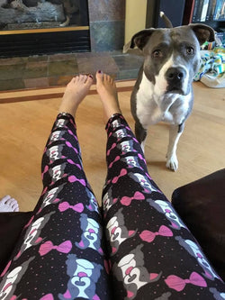 Pitbulls & Bows (Exclusive) Leggings | Size Inclusive