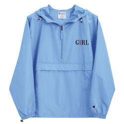 Girl Boss Embroidered Champion Packable Jacket | Available in 2 Colors