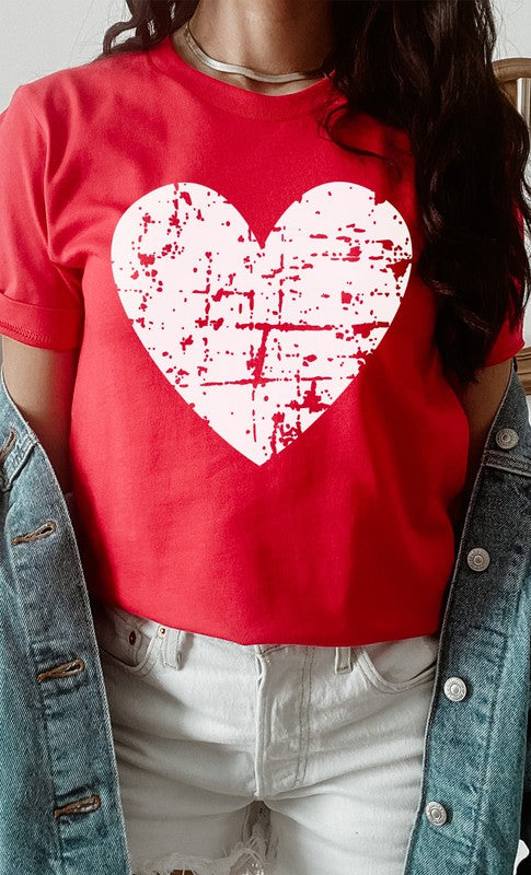 Distressed Heart Graphic Tee