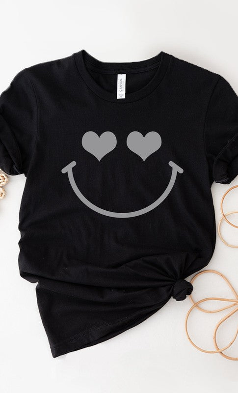 Heart Eyes Smiley Valentine's Tee