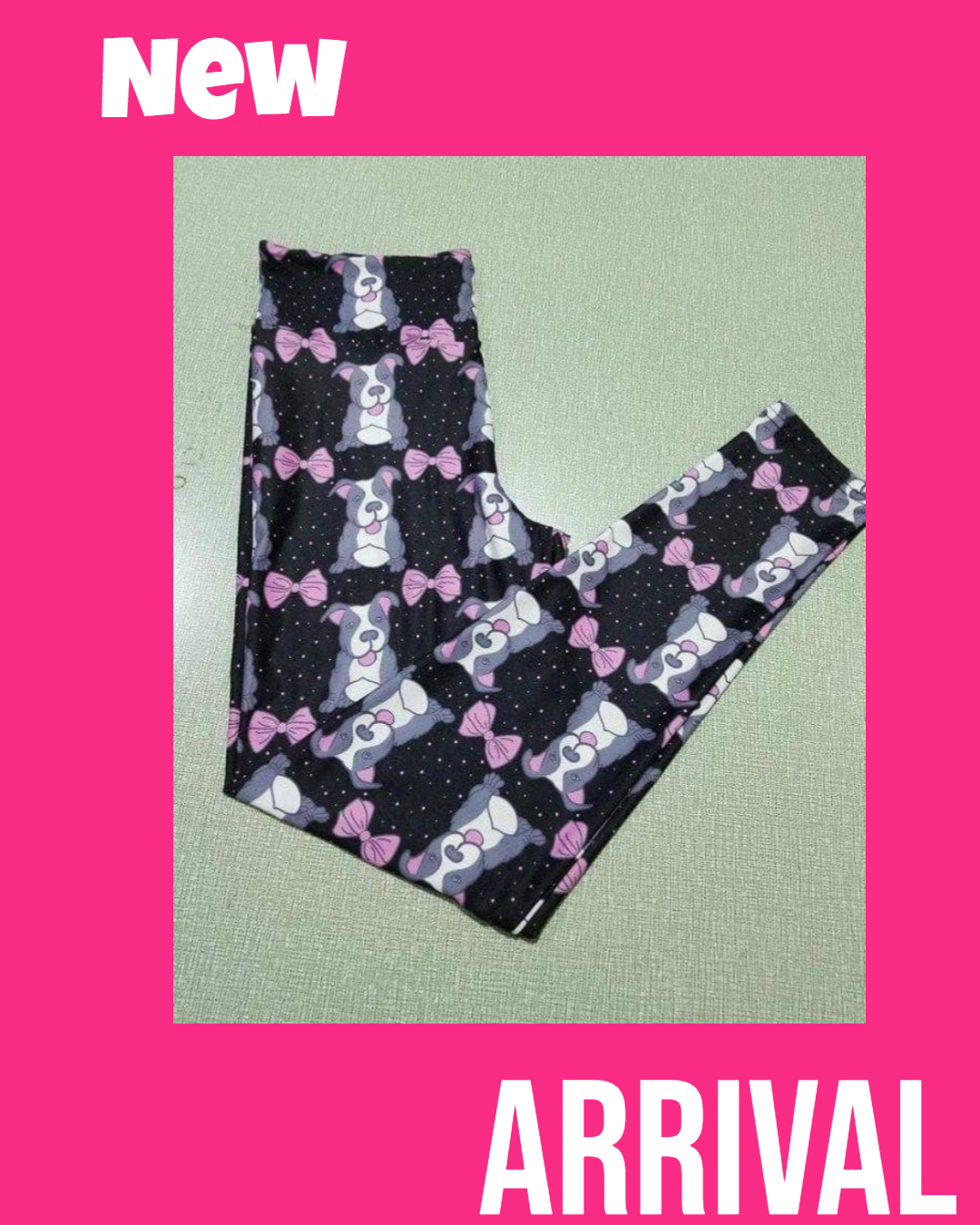 Pitbulls & Bows (Exclusive) Leggings | Size Inclusive