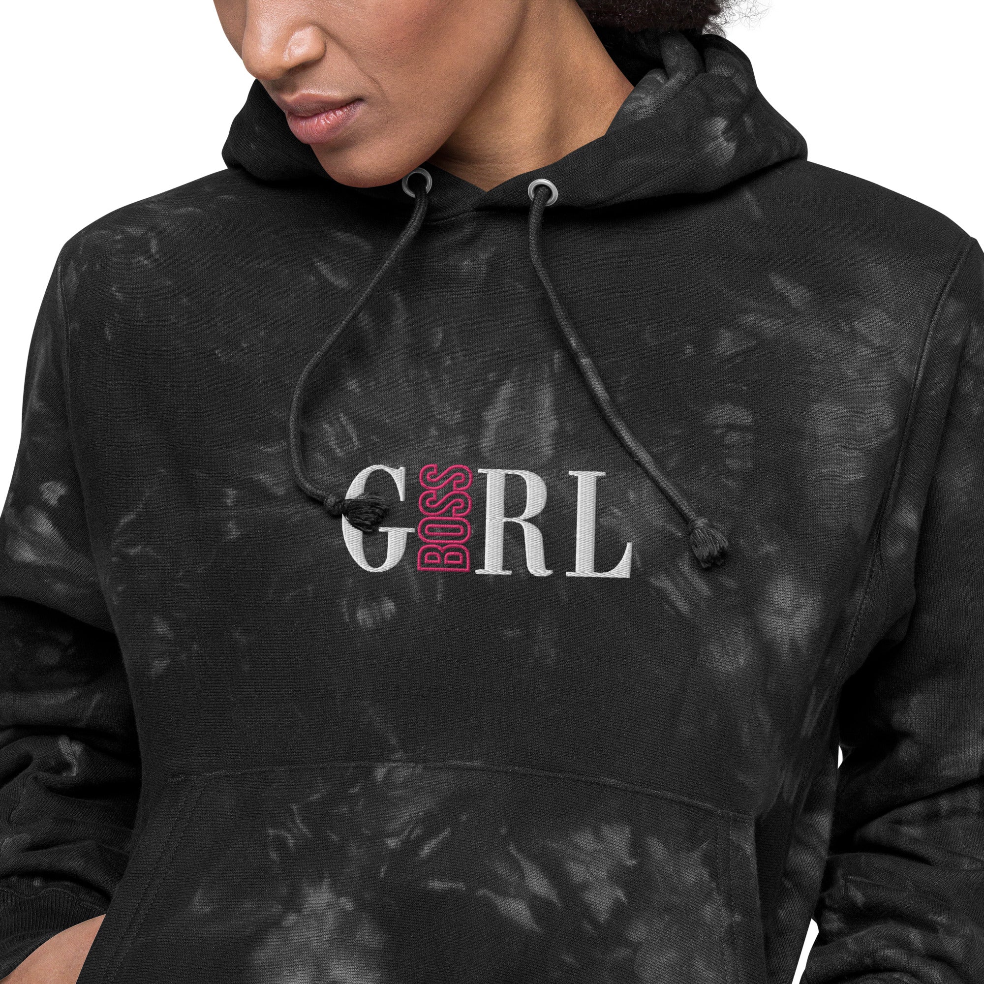 Girl Boss Unisex Champion Tie Dye Hoodie