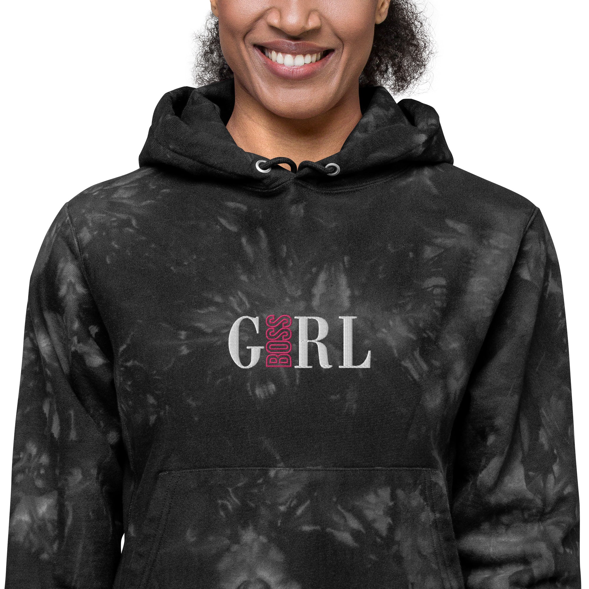 Girl Boss Unisex Champion Tie Dye Hoodie