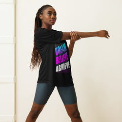 Dream Believe Achieve Unisex Perfomance Tee | Available in 2 Colors