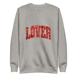 Lover "Faux" Sequins Unisex Premium Sweatshirt