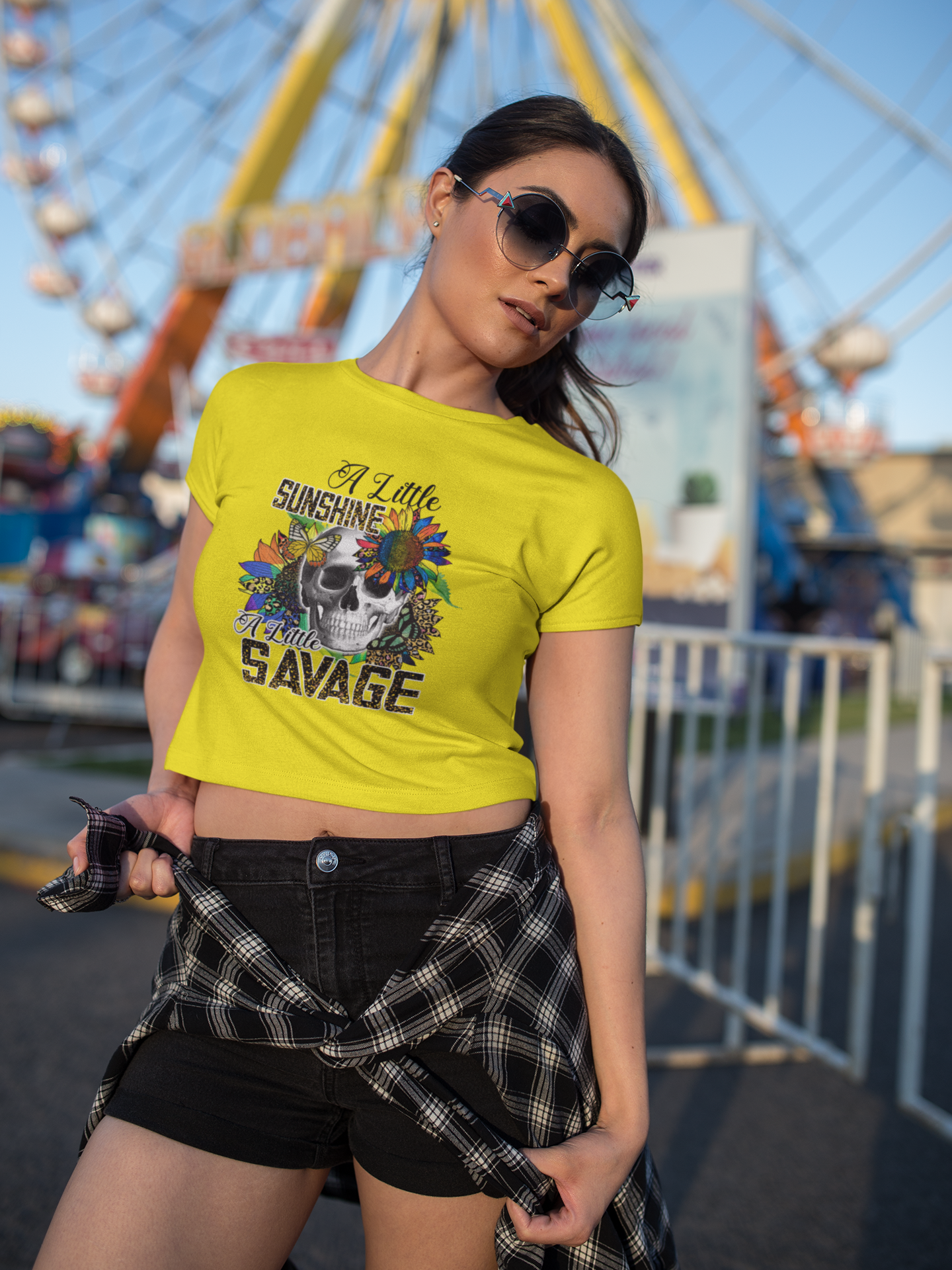 Yellow Savage Crop Top