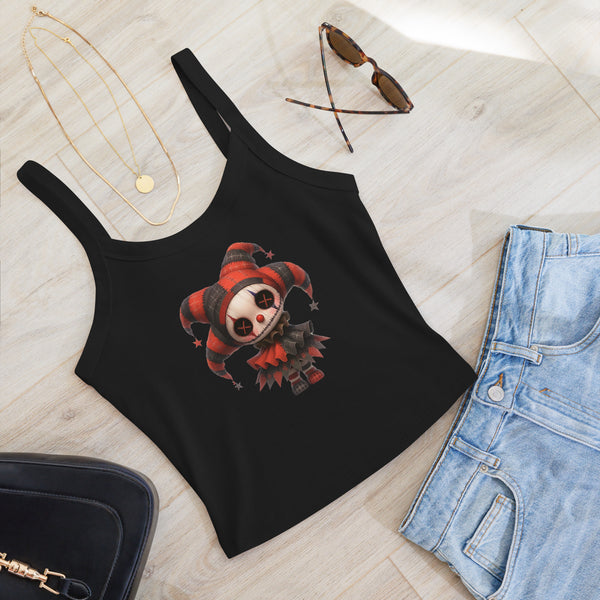 Halloween Zombie Doll Micro Rib Tank Top