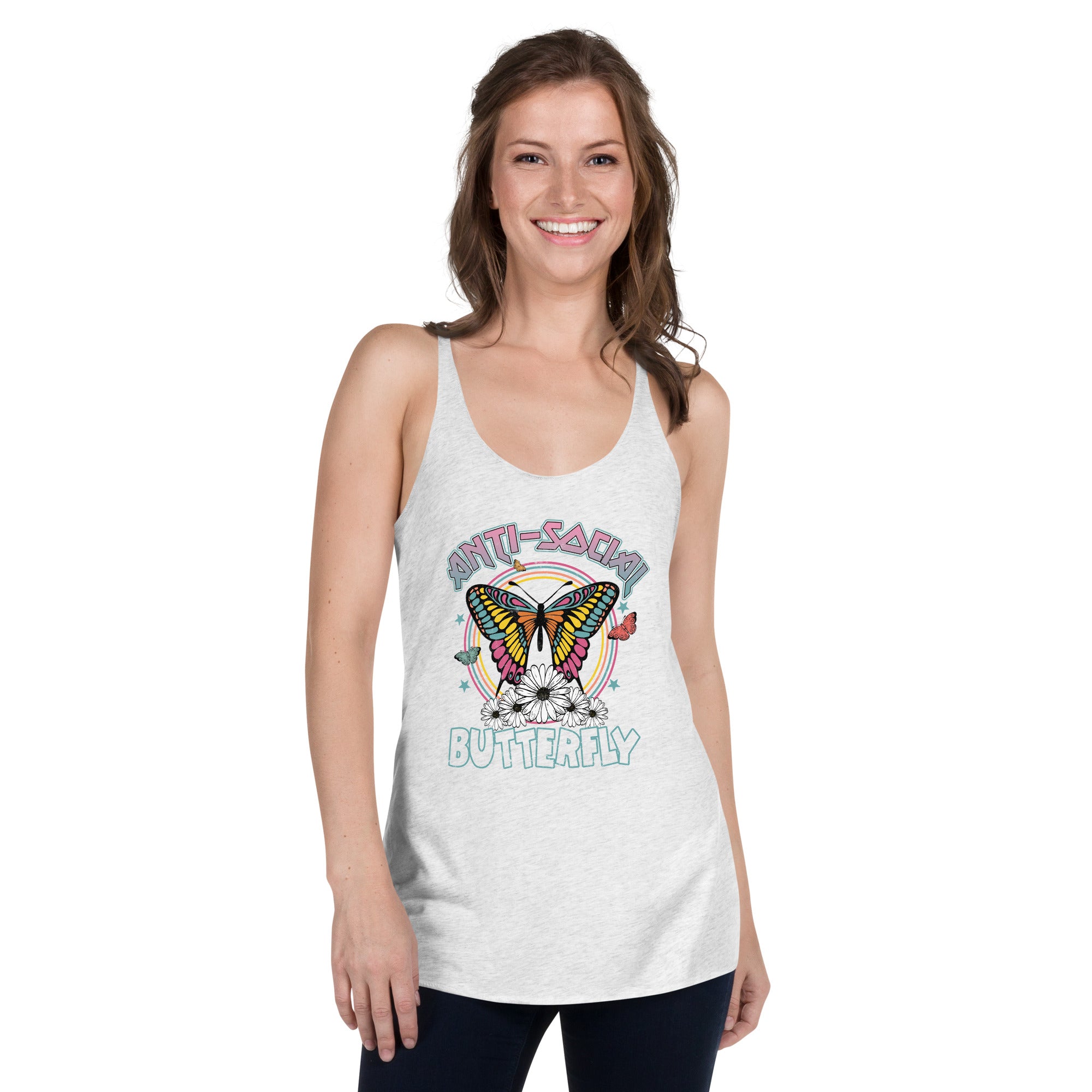 Anti-Social Butterfly Racerback Tank