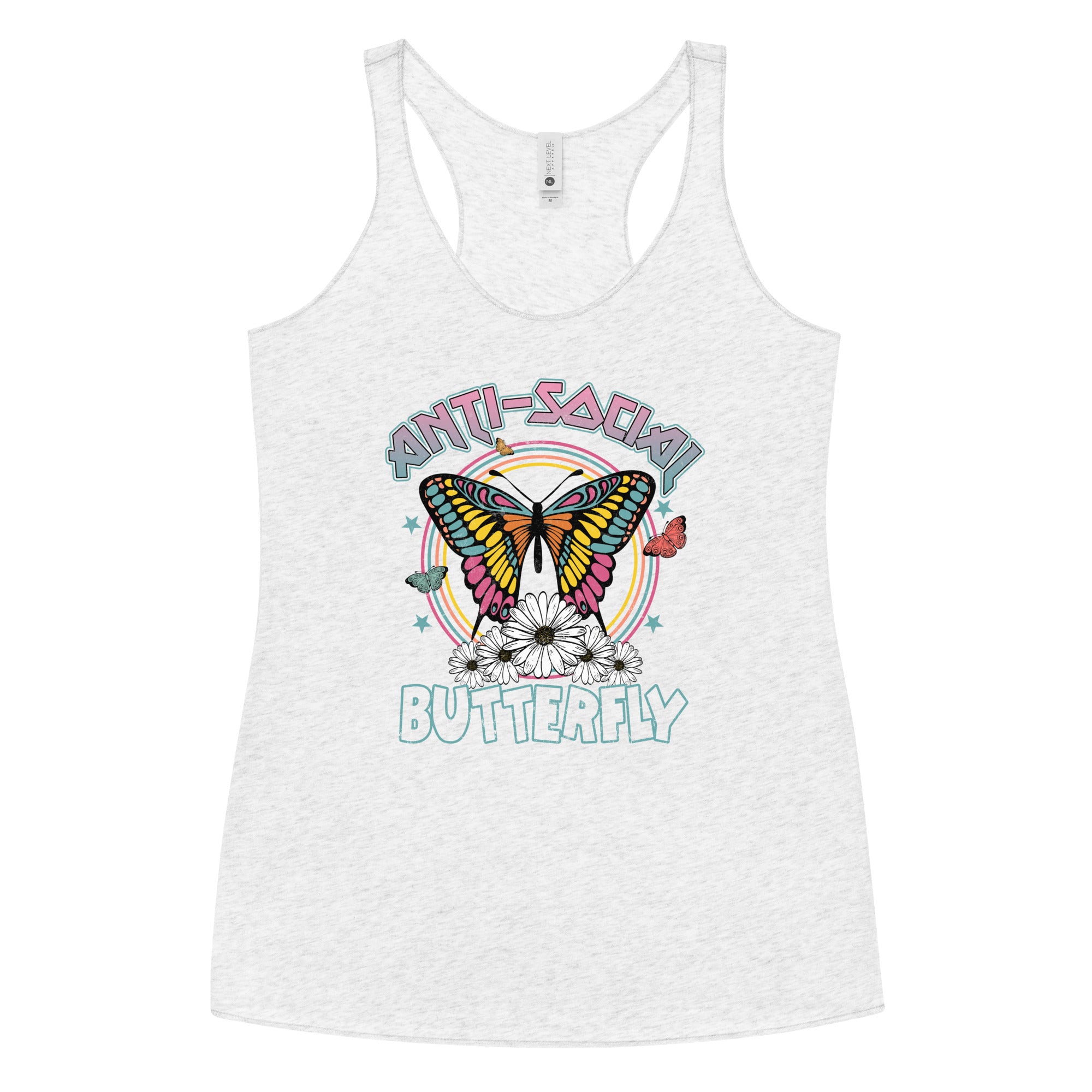 Anti-Social Butterfly Racerback Tank