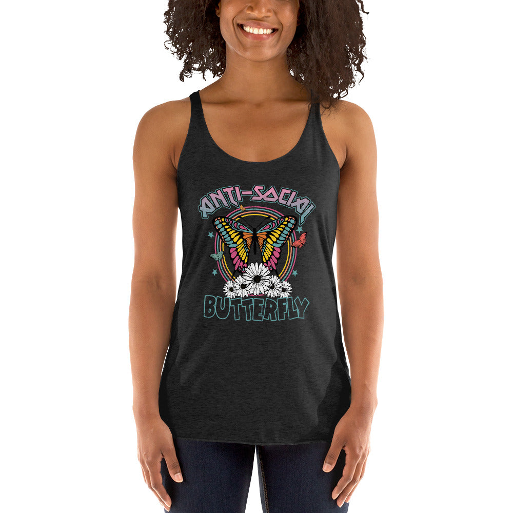 Anti-Social Butterfly Racerback Tank